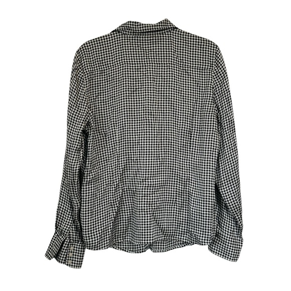 Liz Claiborne Silk Button Up Shirt Blouse Long Sleeve Office Career Size 12P - Picture 6 of 6